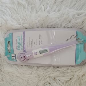 Digital  Light purple dog Thermometer